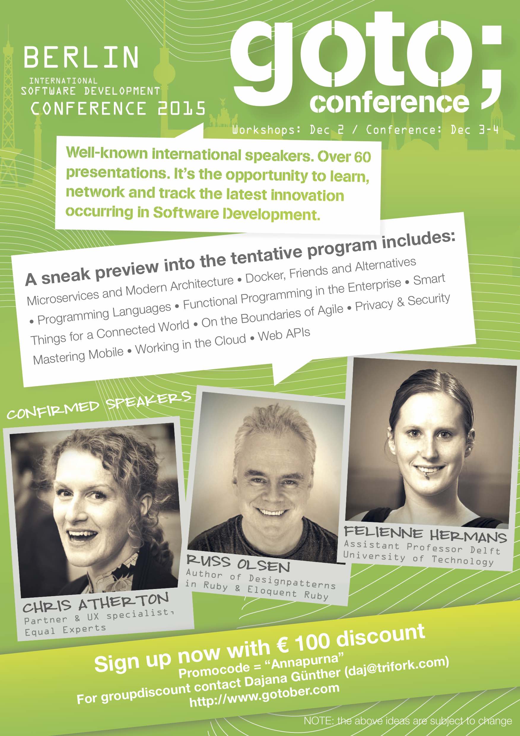 Berlin International Software Development Conference | Annapurna ...