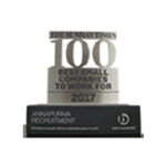 Sunday Times Best Companies to Work for 2017 Award Annapurna Winner